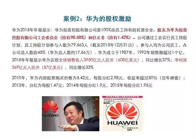华为股权激励案例